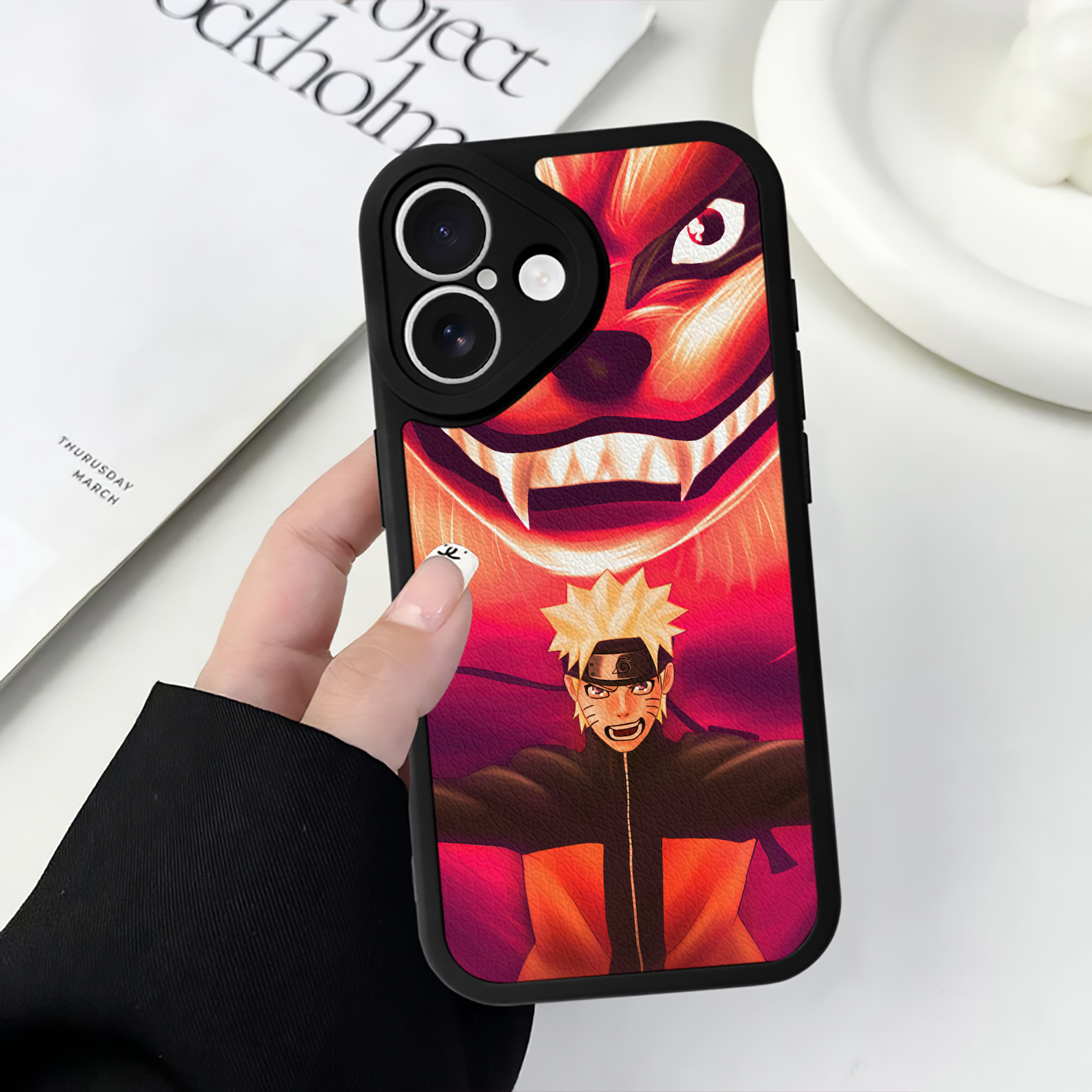 （画像用） NARUTO -ナルト- NARUTO -ナルト- 疾風伝 【iPhone 16シリーズ対応】シリコンスマホケース（レザー調） 材質：シリコン